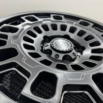 New 17 Inch AXE EX38 Alloy Wheels In Satin Black 1150kg, VW Crafter, Mercedes Sprinter 6x130