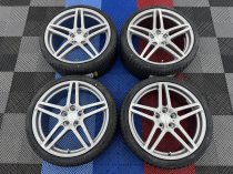New 20 Inch IspirI ISR12 Alloy Wheels In Pure Silver Brushed With Deeper Concave 10″ Rears And New Tyres 5x112