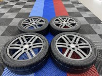 Used 17 Inch Genuine VW Caddy 2K Sportline Alloy Wheels, Fully Refurbished in Gloss Gunmetal with Tyres 5x112