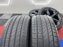 Used 18 Inch Genuine BMW Style 320 5 Spoke Alloy Wheels, E84 X1 F30 3 Series, Fully Refurbished In Gloss Black inc Part Worn Tyres 5x120