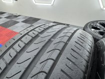 Used 18 Inch Genuine BMW Style 320 5 Spoke Alloy Wheels, E84 X1 F30 3 Series, Fully Refurbished In Gloss Black inc Part Worn Tyres 5x120