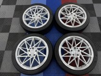 New 20 Inch Veemann V-FS35 Alloy Wheels In Silver Machined With Used Kumho Tyres For Vw Transporter T5 T6 5x120