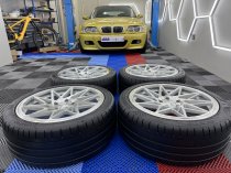 New 20 Inch Veemann V-FS35 Alloy Wheels In Silver Machined With Used Kumho Tyres For Vw Transporter T5 T6 5x120