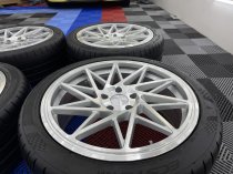 New 20 Inch Veemann V-FS35 Alloy Wheels In Silver Machined With Used Kumho Tyres For Vw Transporter T5 T6 5x120