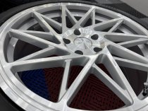 New 20 Inch Veemann V-FS35 Alloy Wheels In Silver Machined With Used Kumho Tyres For Vw Transporter T5 T6 5x120