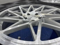 New 20 Inch Veemann V-FS35 Alloy Wheels In Silver Machined With Used Kumho Tyres For Vw Transporter T5 T6 5x120