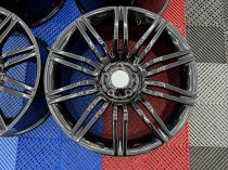 New 19 Inch Spyder Style Alloy Wheels In Gloss Black With Deeper 9.5″ Rears Suit BMW E60 5x120