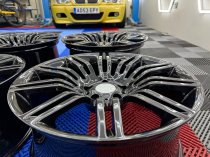 New 19 Inch Spyder Style Alloy Wheels In Gloss Black With Deeper 9.5" Rears Suit BMW E60 5x120