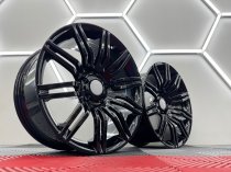 New 19 Inch Spyder Style Alloy Wheels In Gloss Black With Deeper 9.5" Rears Suit BMW E60 5x120