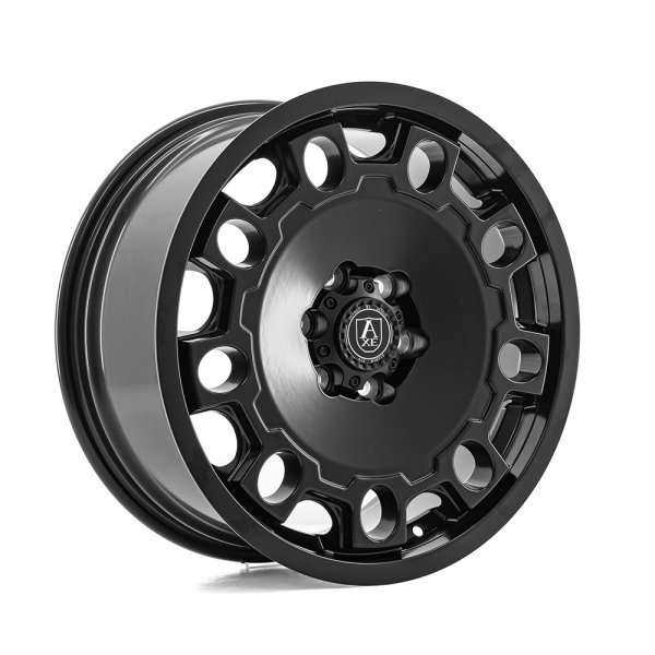 New 18 Inch AXE EX35 Alloy Wheels In Satin Black Load Rated 1050KG, Ford Transit Custom Gen 2, VW Transporter T7 6x120