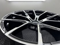 New 19 Inch Type 728 Alloy Wheels in Gloss Black With Polished Face And Wider 9.5" Rears 5x120