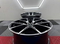New 19 Inch Type 728 Alloy Wheels in Gloss Black With Polished Face And Wider 9.5" Rears 5x120