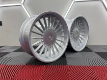 New 18 Inch , Alpin Classic Style Alloy Wheels In Silver With Deep Dish And Deeper 9.5" Rears 5x120