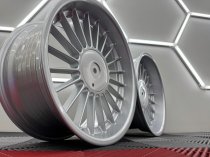 New 18 Inch , Alpin Classic Style Alloy Wheels In Silver With Deep Dish And Deeper 9.5" Rears 5x120