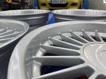 New 18 Inch , Alpin Classic Style Alloy Wheels In Silver With Deep Dish And Deeper 9.5" Rears 5x120