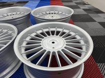 New 18 Inch , Alpin Classic Style Alloy Wheels In Silver With Deep Dish And Deeper 9.5" Rears 5x120