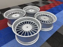 New 18 Inch , Alpin Classic Style Alloy Wheels In Silver With Deep Dish And Deeper 9.5" Rears 5x120