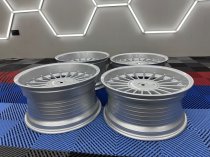 New 18 Inch , Alpin Classic Style Alloy Wheels In Silver With Deep Dish And Deeper 9.5" Rears 5x120