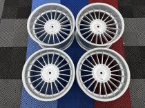 New 18 Inch , Alpin Classic Style Alloy Wheels In Silver With Deep Dish And Deeper 9.5" Rears 5x120