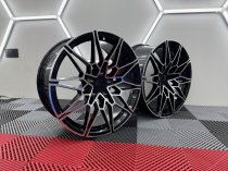 New 19 Inch Type 826 Comp Style Alloy Wheels in Gloss Black With Polished Face And Wider 9.5" Rears 5x120