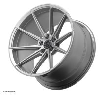 New 19 Inch Veemann MF-Z1 Flow Formed Alloy Wheels in Silver Machined with Deeper Concave 9.5" Rear Option 5x112