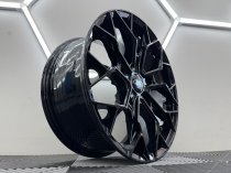 New 18 Inch Venom-R Style Alloy Wheels In Gloss Black Load Rated 1000kg Ford Transit Custom 5x160
