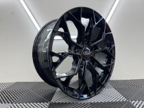 New 18 Inch Venom-R Style Alloy Wheels In Gloss Black Load Rated 1000kg Ford Transit Custom 5x160