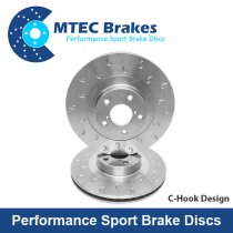 New M-Tec Performance Front 340mm Brake Discs BMW 1 2 3 4 Series (F Series) Drilled / Grooved / Dimpled / C-Hook