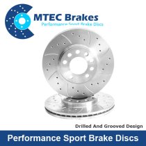 New M-Tec Performance Front 340mm Brake Discs BMW 1 2 3 4 Series (F Series) Drilled / Grooved / Dimpled / C-Hook