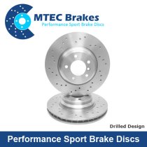 New M-Tec Performance Front 340mm Brake Discs BMW 1 2 3 4 Series (F Series) Drilled / Grooved / Dimpled / C-Hook