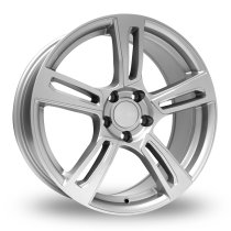 New 15 Inch Romac Edge Flow Formed Alloy Wheels in Silver 5x100