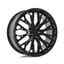New 18 Inch AXE EX48T Alloy Wheels In Gloss Black Load Rated 1150KG, Ford Transit Custom Gen 2, VW Transporter T7 6x120