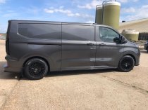 New 18 Inch AXE EX45 Alloy Wheels In Gloss Black Load Rated 1150KG, Ford Transit Custom Gen 2, VW Transporter T7 6x120