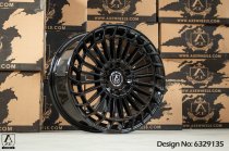 New 18 Inch AXE EX45 Alloy Wheels In Gloss Black Load Rated 1150KG, Ford Transit Custom Gen 2, VW Transporter T7 6x120