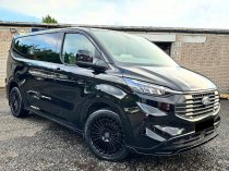 New 20 Inch AXE EX45 Alloy Wheels In Gloss Black, 1150kg Load Rated, Ford Transit Custom, VW Transporter T7 6x120