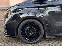 New 20 Inch AXE EX45 Alloy Wheels In Gloss Black, 1150kg Load Rated, Ford Transit Custom, VW Transporter T7 6x120
