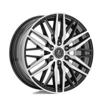New 19 Inch AXE EX30T Alloy Wheels In Gloss Black Polished, 1100kg Load Rated, Ford Transit Custom Gen 2, VW Transporter T7 6x120