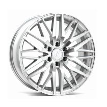 New 19 Inch AXE EX30T Alloy Wheels In Gloss Silver Polished, 1100kg Load Rated, Ford Transit Custom Gen 2, VW Transporter T7 6x120