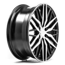 New 20 Inch AXE EX30T Alloy Wheels In Gloss Black Polished, 1100kg Load Rated, Ford Transit Custom Gen 2, VW Transporter T7 6x120