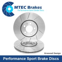 New M-Tec Performance Rear 345mm Brake Discs BMW 1 2 3 4 Series (F Series) Drilled / Grooved / Dimpled / C-Hook