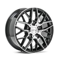 New 18 Inch 1AV ZX11T Alloy Wheels In Gloss Black Polished, 1000kg Load Rated, Ford Transit Custom Gen 1 5x160