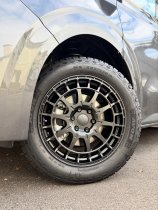 New 18 Inch Cades RZ Alloy Wheels In Matt Black, 1000kg Load Rated, Ford Transit Custom Gen 2, VW Transporter T7 6x120