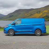 New 18 Inch Cades RX Alloy Wheels In Sea Grey, Load Rated 1000kg For Ford Transit Custom 5x160