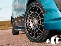 New 18 Inch Cades RX Alloy Wheels In Sea Grey, Load Rated 1000kg For Ford Transit Custom 5x160