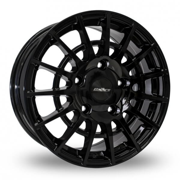 New 18 Inch Calibre T-Sport Alloy Wheels In Gloss Black, Load Rated 1250kg For Ford Transit Custom 5x160