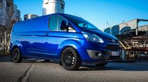 New 18 Inch Calibre T-Sport Alloy Wheels In Gloss Black, Load Rated 1250kg For Ford Transit Custom 5x160