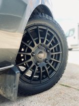 New 18 Inch Calibre T-Sport Alloy Wheels In Satin Black, Load Rated 1250kg For Ford Transit Custom 5x160