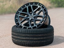 New 20 Inch Calibre CV3 Alloy Wheels In Satin Black Dark Tint, 960kg Load Rated, Ford Transit Custom Gen 2, VW Transporter T7 6x120