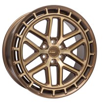 New 20 Inch Calibre CV3 Alloy Wheels In Satin Bronze, 960kg Load Rated, Ford Transit Custom Gen 2, VW Transporter T7 6x120