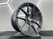 New 18 Inch CS Style Alloy Wheels In Satin Gunmetal, Engraved, Wider 9" Rear Option 763 IW 5x120
